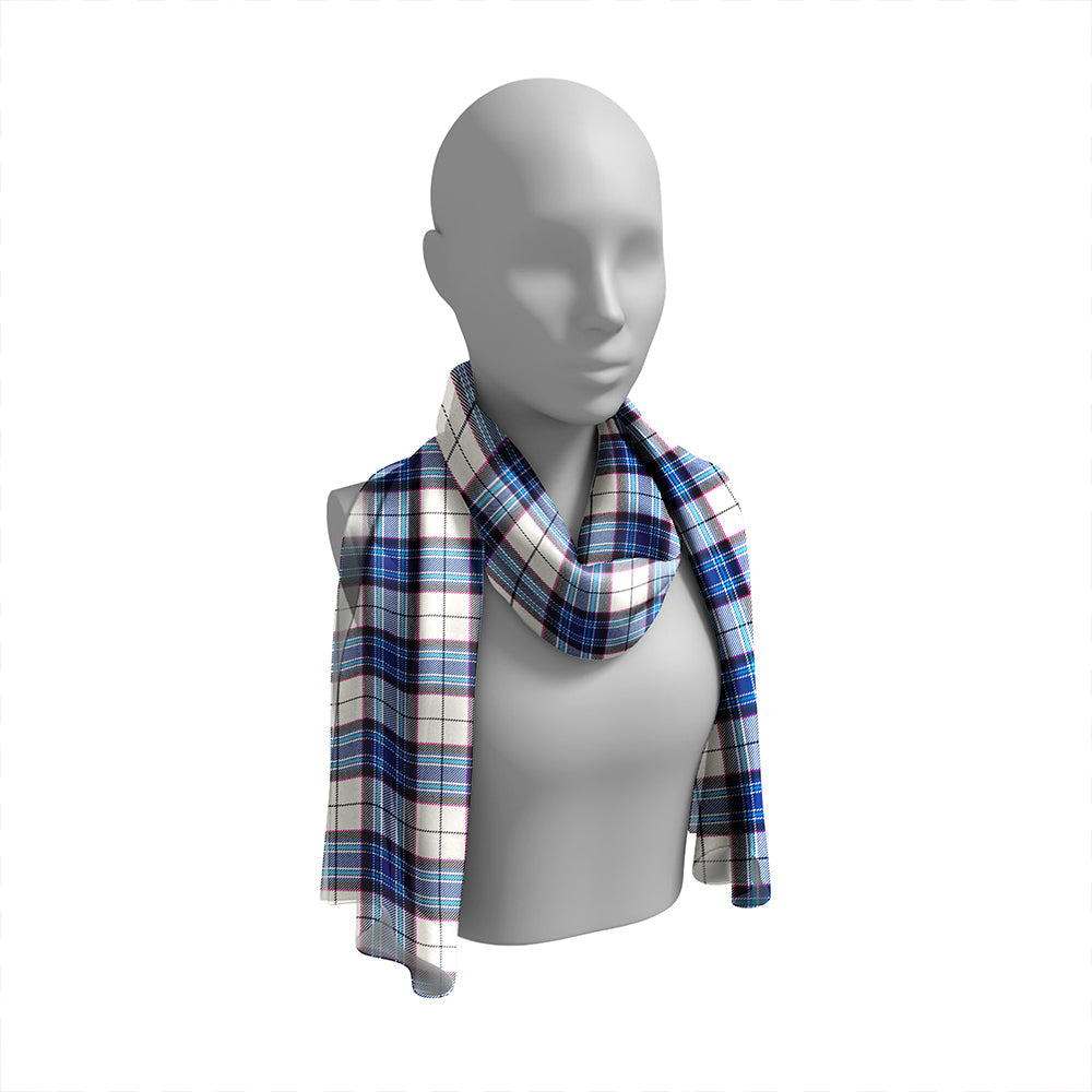 MacKellar Dress Royal Tartan Classic Silk Habotai Long Scarf