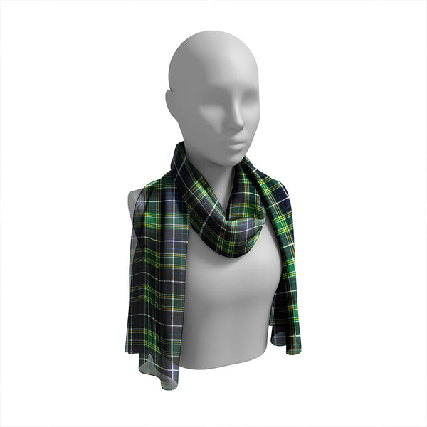 MacKellar Modern Tartan Classic Silk Habotai Long Scarf