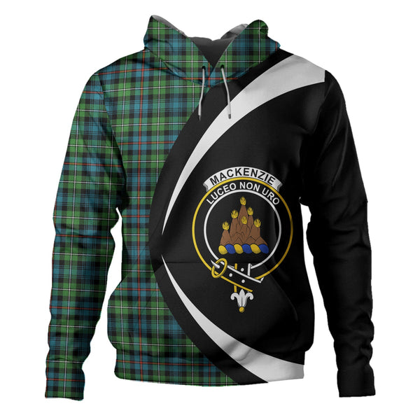 MacKenzie Ancient Clan Badge Tartan Hoodie Circle Style