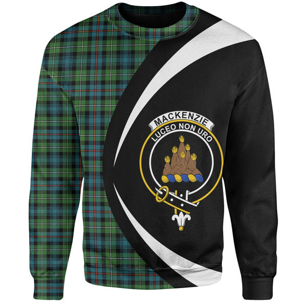 MacKenzie Ancient Clan Badge Tartan Sweatshirt Circle Style Personalized