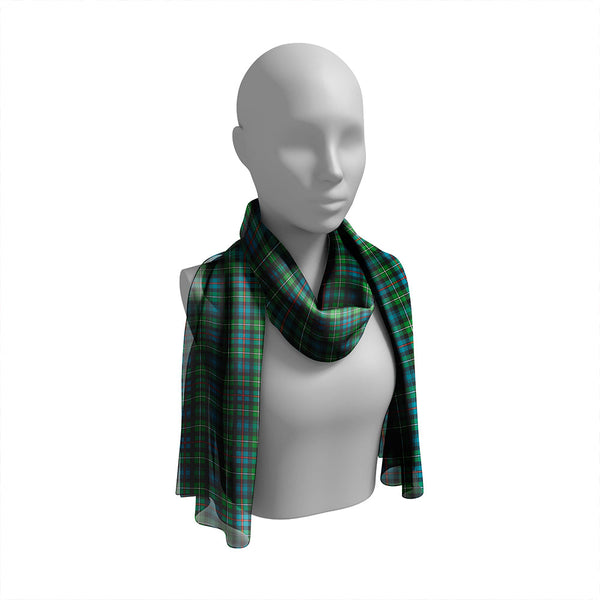 MacKenzie Ancient Tartan Classic Silk Habotai Long Scarf