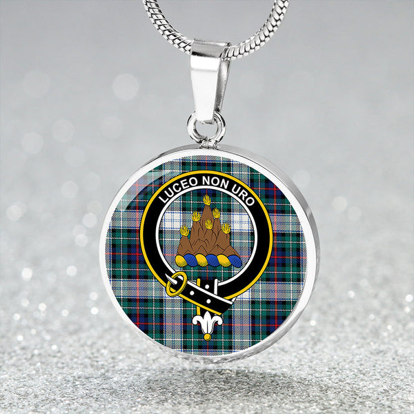 MacKenzie Dress Modern Clan Badge Tartan Classic Circle Necklace