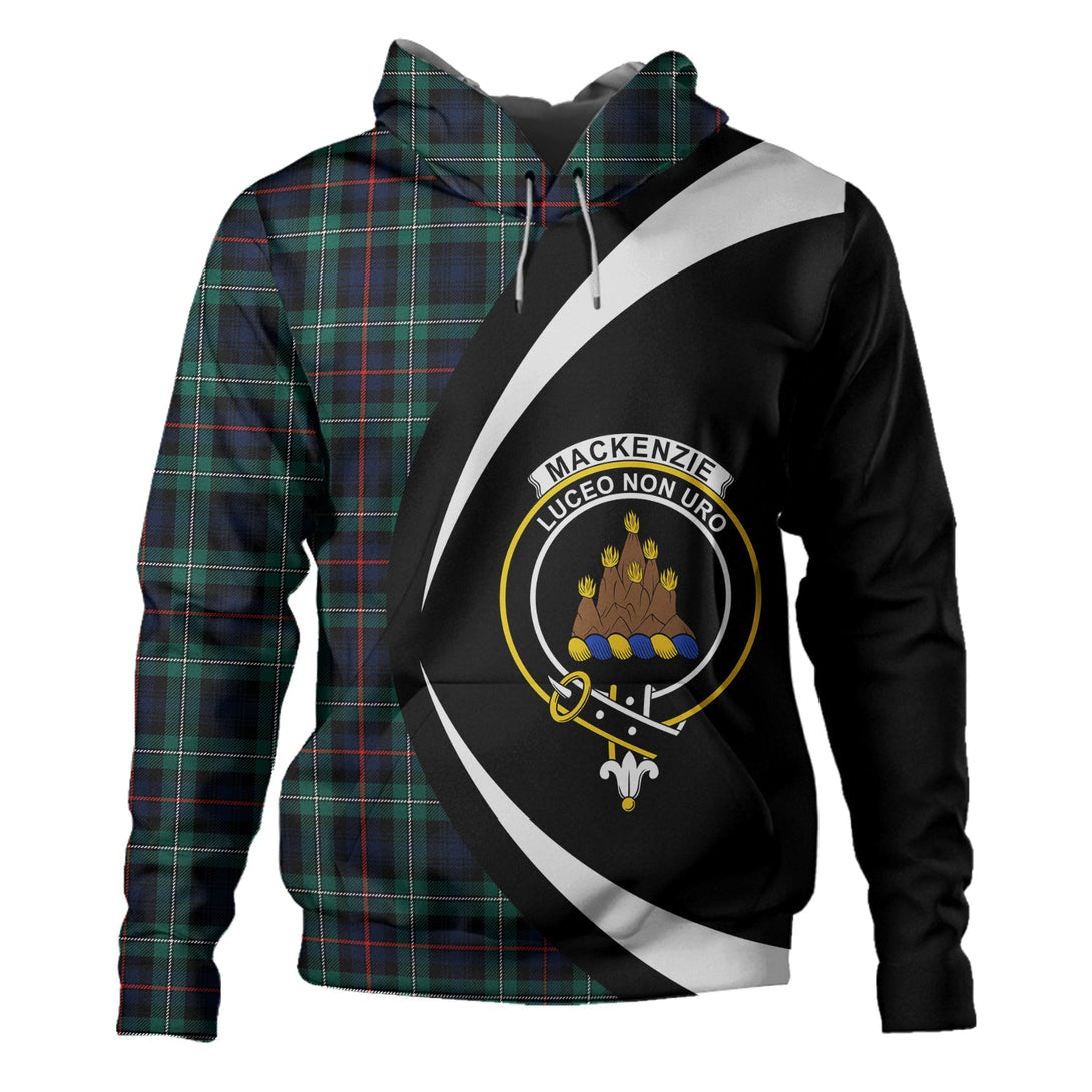 MacKenzie Modern Clan Badge Tartan Hoodie Circle Style