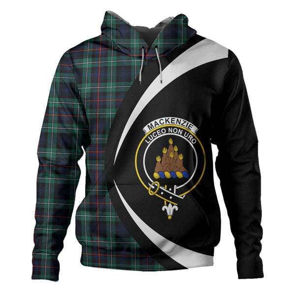 MacKenzie Modern Clan Badge Tartan Hoodie Circle Style