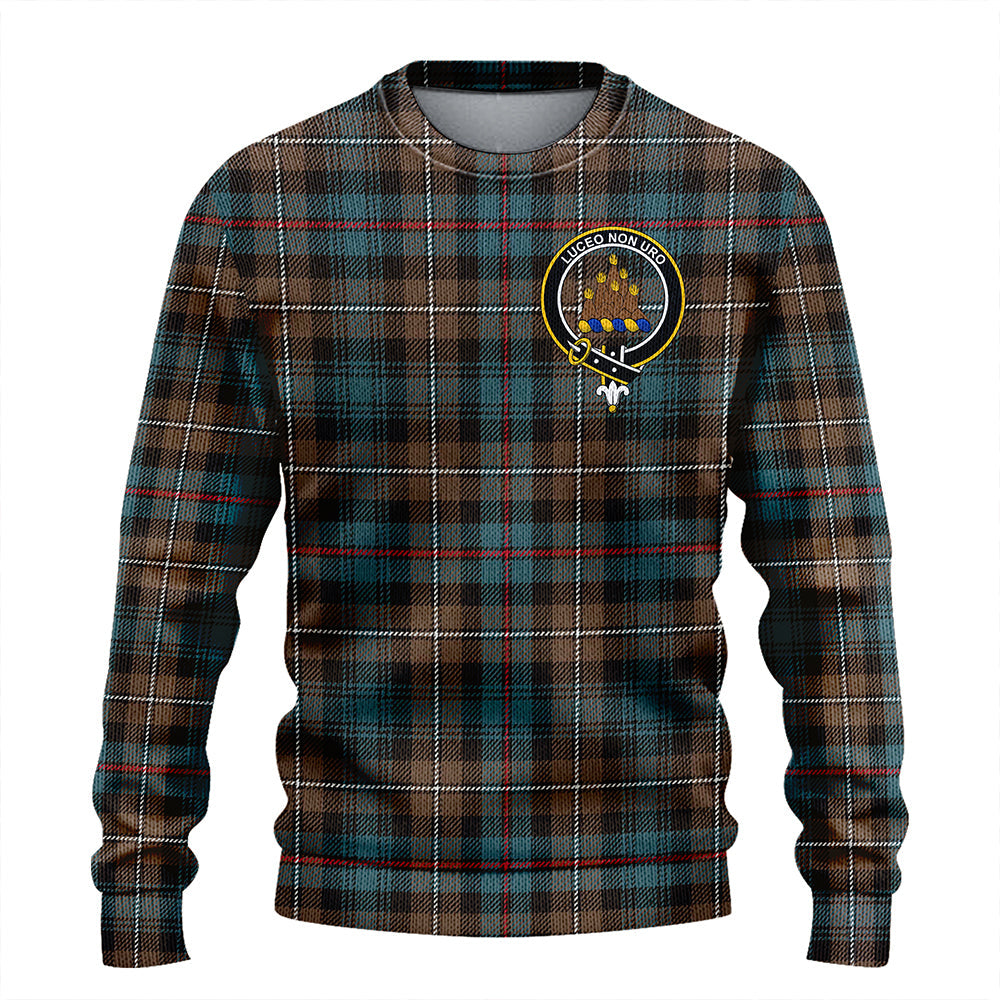 MacKenzie Weathered Clan Badge Tartan Knitted Sweater