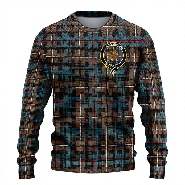 MacKenzie Weathered Clan Badge Tartan Knitted Sweater