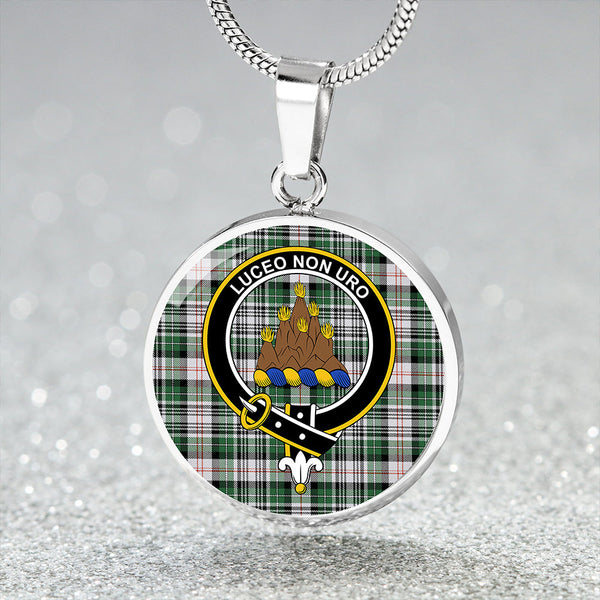 MacKenzie #2 Ancient Clan Badge Tartan Classic Circle Necklace