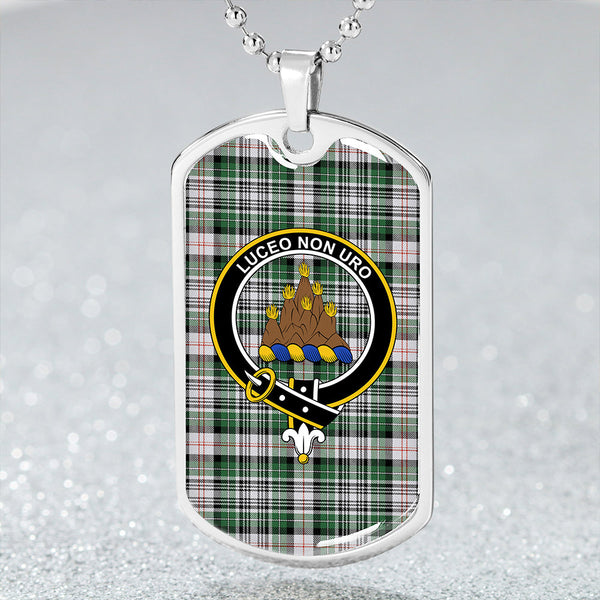 MacKenzie #2 Ancient Clan Badge Classic Tartan Dog Tag Necklace