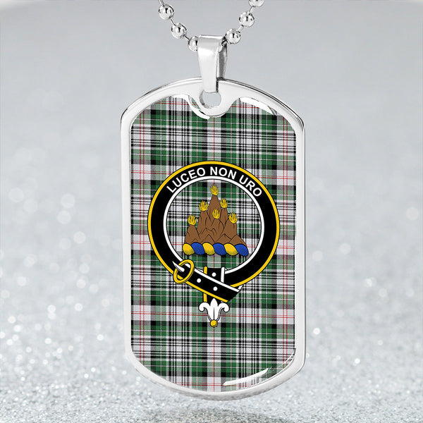 MacKenzie #2 Modern Clan Badge Classic Tartan Dog Tag Necklace