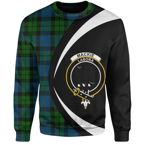 MacKie Clan Badge Tartan Sweatshirt Circle Style Personalized