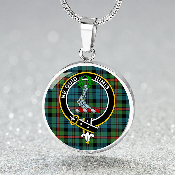 MacKinlay Ancient Clan Badge Tartan Classic Circle Necklace