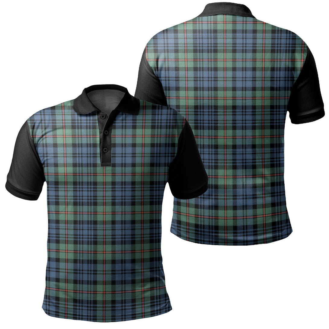 MacKinlay Ancient Tartan Classic Polo Shirt Black Neck 1 Style