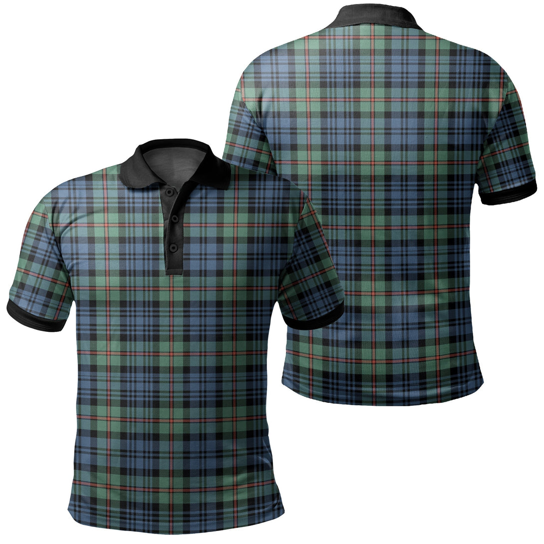 MacKinlay Ancient Tartan Classic Polo Shirt Black Neck 2 Style