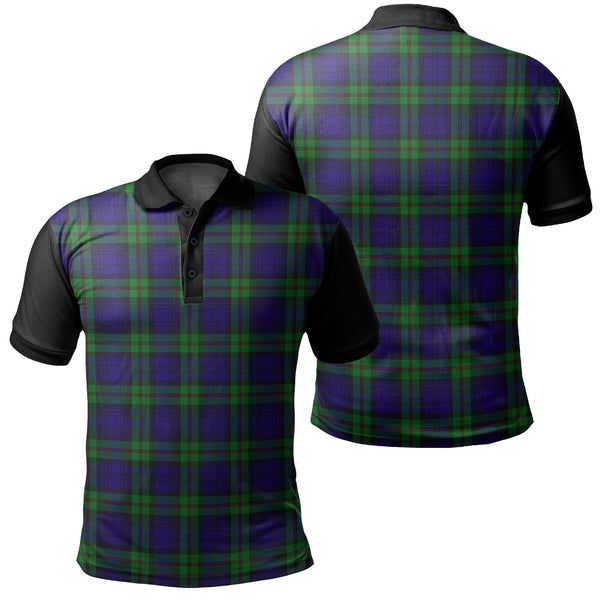 MacKinlay Modern Tartan Classic Polo Shirt Black Neck 1 Style