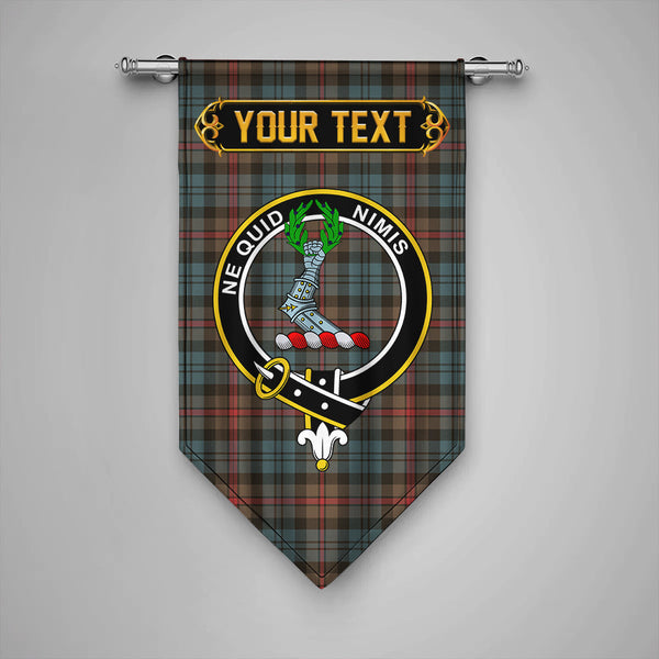 MacKinlay Weathered Clan Badge Tartan Gonfalon Personalize