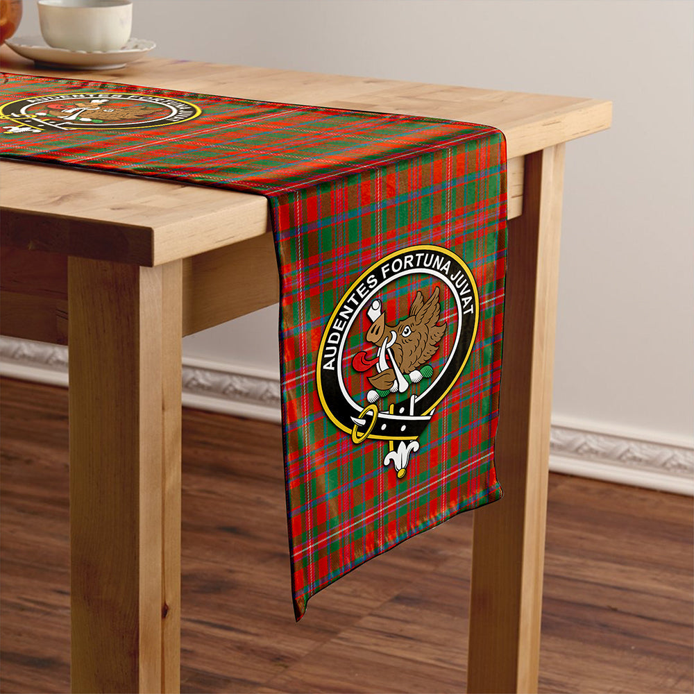 MacKinnon Ancient Clan Badge Tartan Table Runner