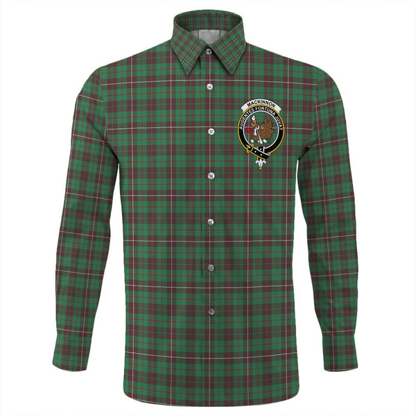 MacKinnon Hunting Ancient Tartan Classic Crest Long Sleeve Button Shirt