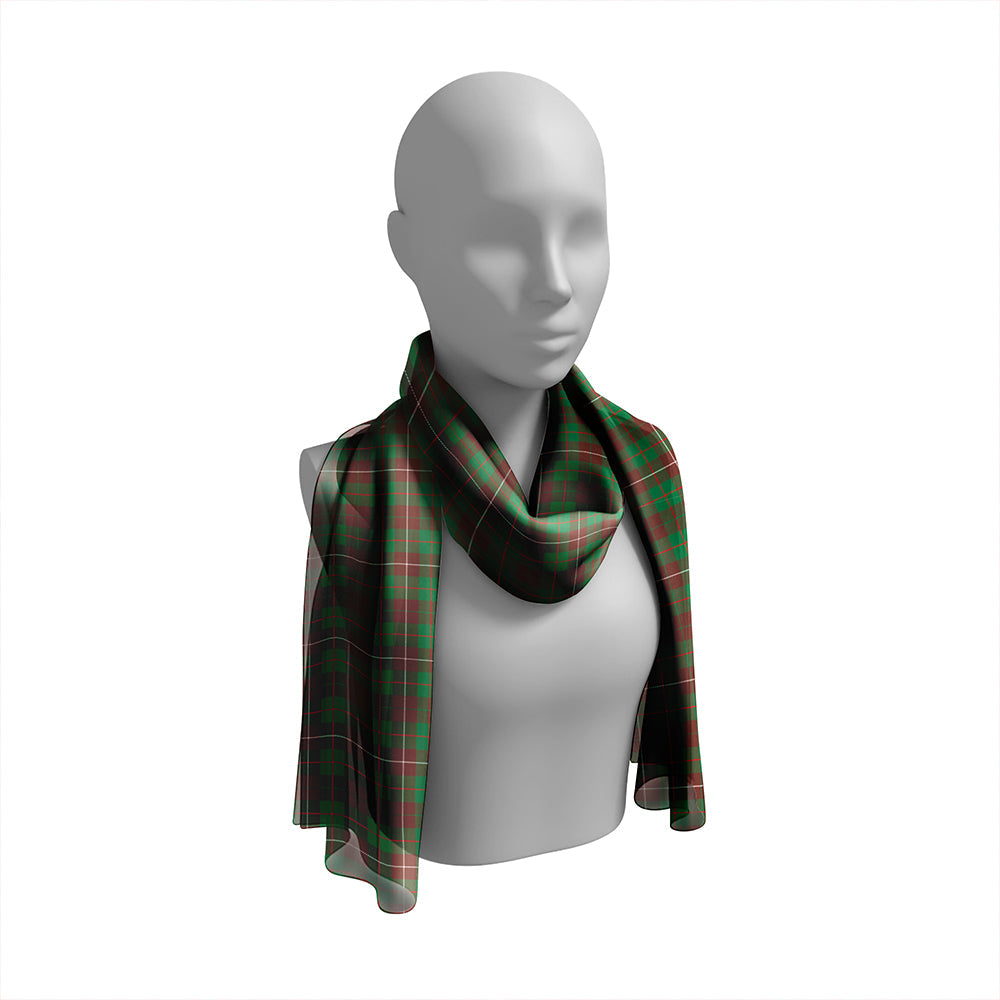 MacKinnon Hunting Modern Tartan Classic Silk Habotai Long Scarf