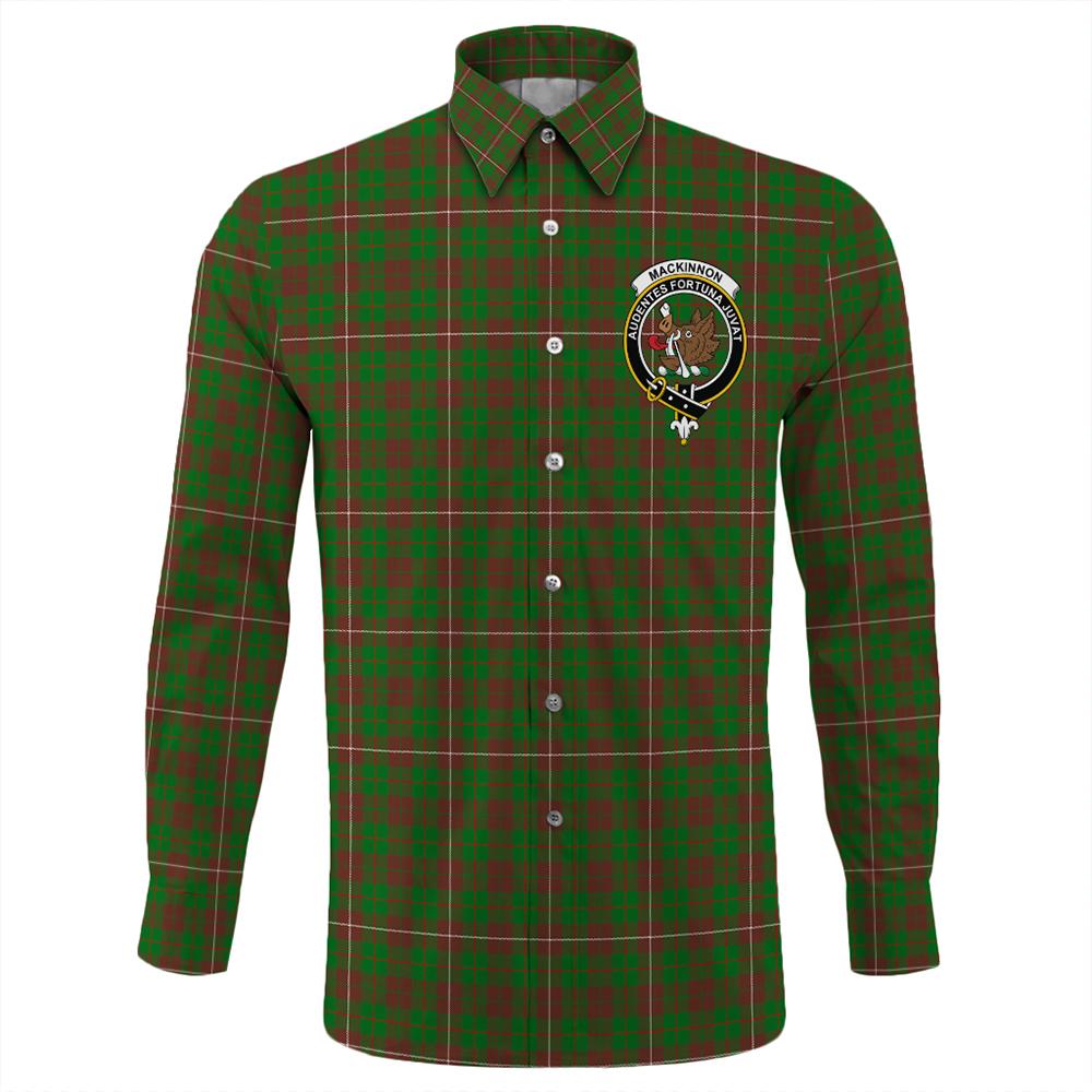 MacKinnon Hunting Modern Tartan Classic Crest Long Sleeve Button Shirt