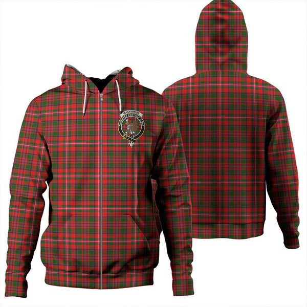 MacKinnon Modern Tartan Classic Crest Zipper Hoodie