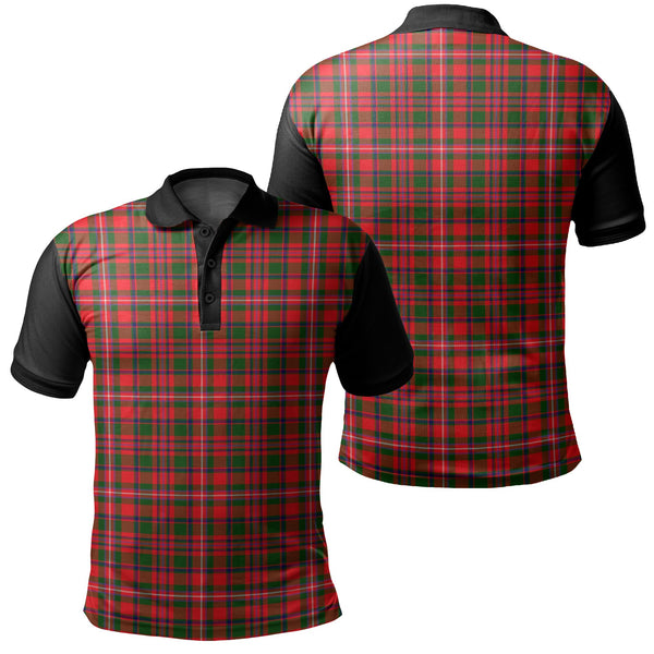 MacKinnon Modern Tartan Classic Polo Shirt Black Neck 1 Style