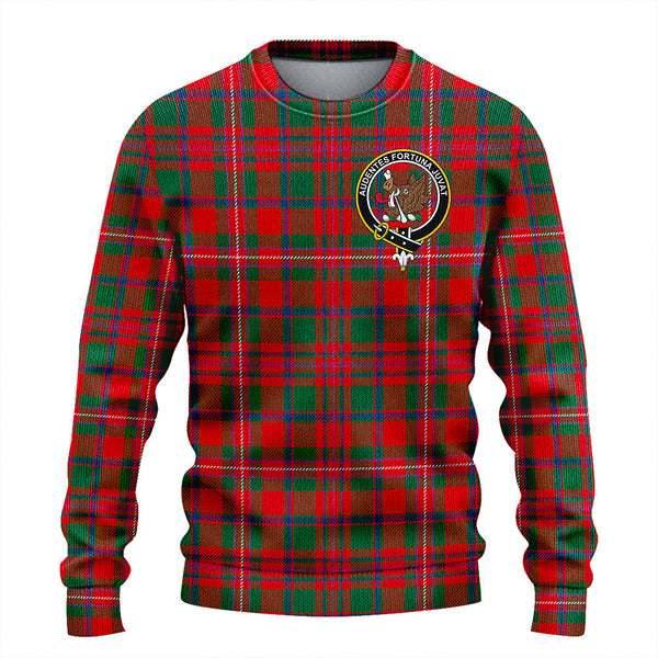 MacKinnon Modern Clan Badge Tartan Knitted Sweater