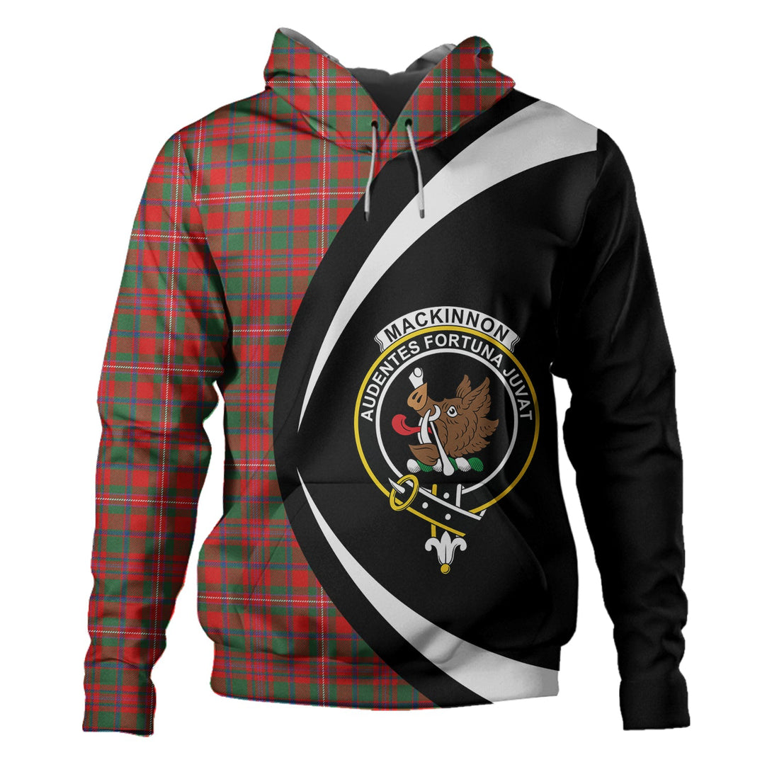 MacKinnon Modern Clan Badge Tartan Hoodie Circle Style