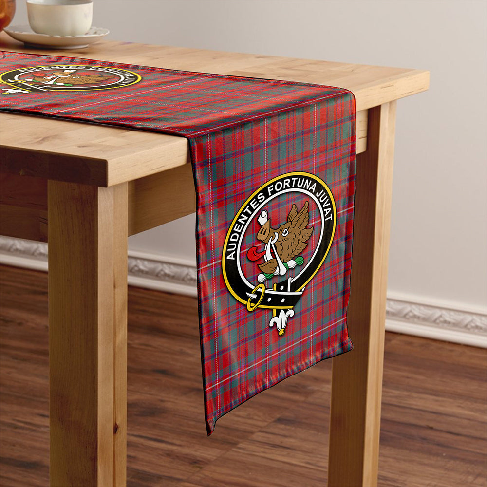 MacKinnon Weathered Clan Badge Tartan Table Runner