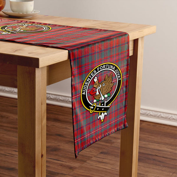 MacKinnon Weathered Clan Badge Tartan Table Runner