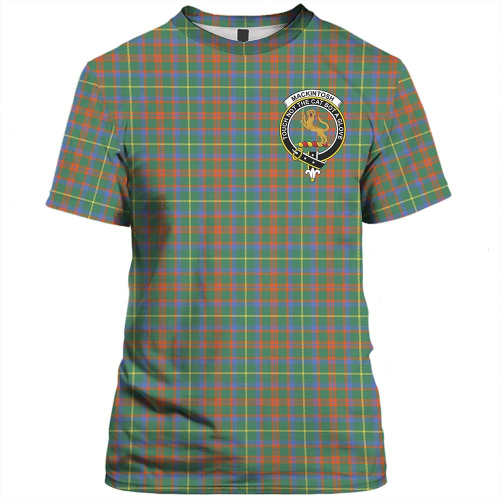 MacKintosh Hunting Ancient Tartan Classic Crest T-Shirt