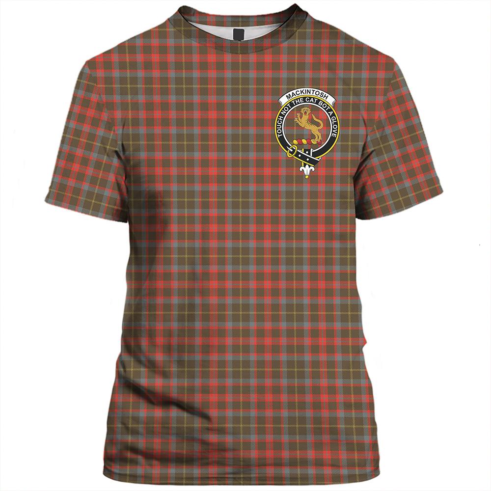 MacKintosh Hunting Weathered Tartan Classic Crest T-Shirt