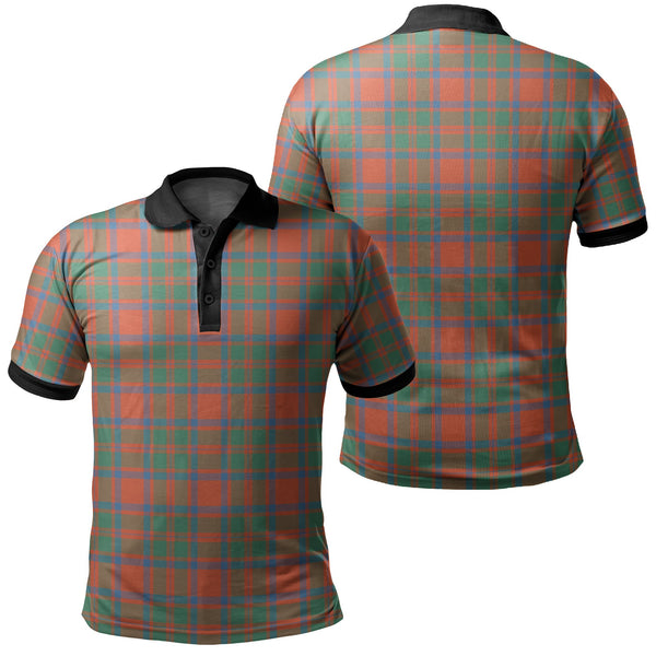 MacKintosh Ancient Tartan Classic Polo Shirt Black Neck 2 Style