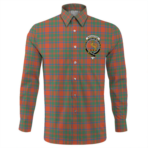 MacKintosh Ancient Tartan Classic Crest Long Sleeve Button Shirt