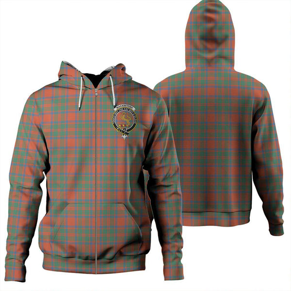 MacKintosh Ancient Tartan Classic Crest Zipper Hoodie