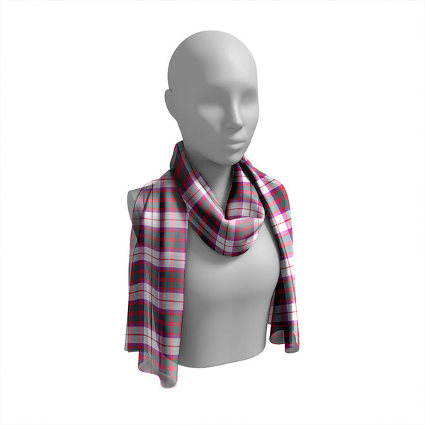 MacKintosh Artefact Weathered Tartan Classic Silk Habotai Long Scarf