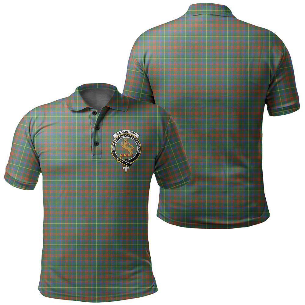 MacKintosh Hunting Ancient Tartan Classic Crest Polo Shirt