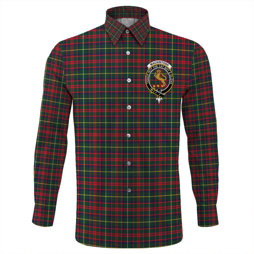 MacKintosh Hunting Modern Tartan Classic Crest Long Sleeve Button Shirt