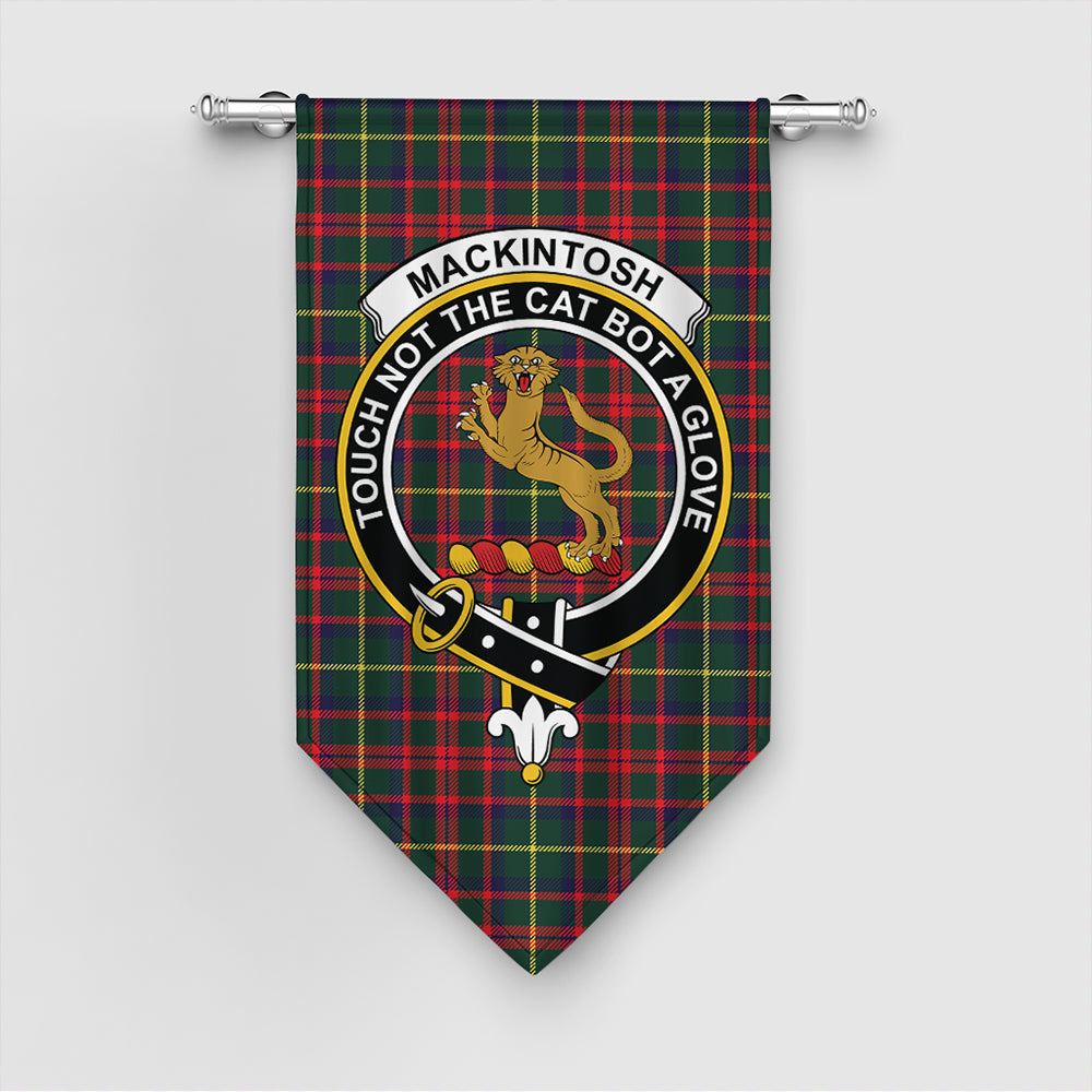 MacKintosh Hunting Modern Tartan Classic Crest Gonfalon