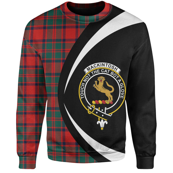 MacKintosh Modern Clan Badge Tartan Sweatshirt Circle Style Personalized