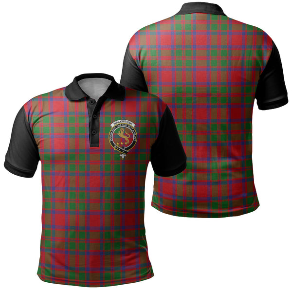 MacKintosh Modern Tartan Crest Polo Shirt Black Neck 1 Style