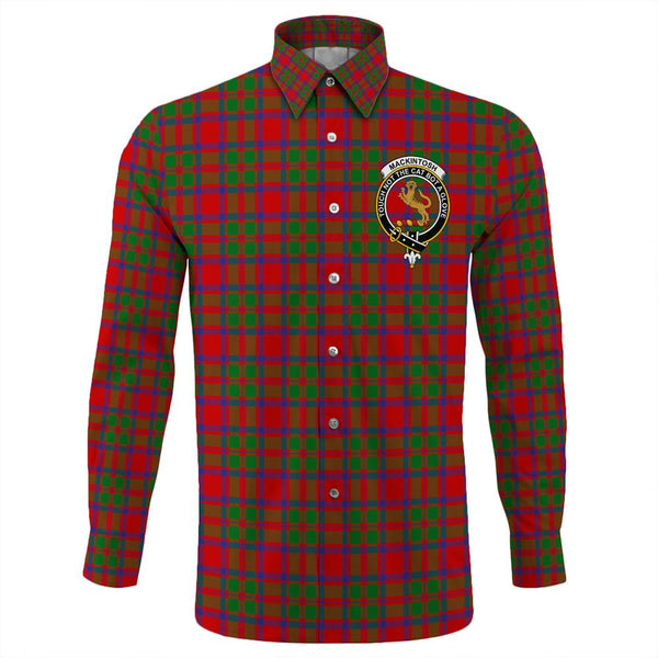 MacKintosh Modern Tartan Classic Crest Long Sleeve Button Shirt