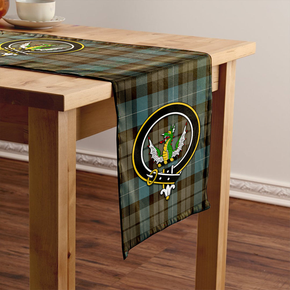 MacKirdy Weathered Clan Badge Tartan Table Runner