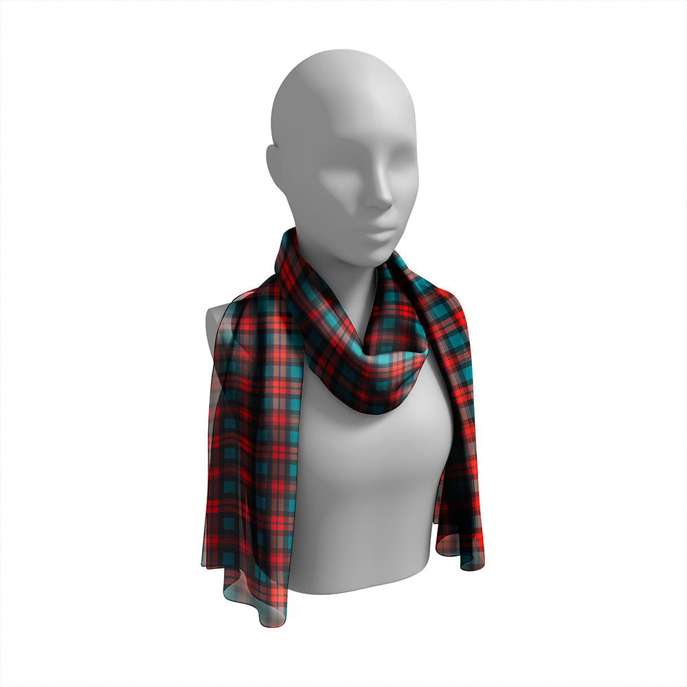 MacLachlan Ancient Tartan Classic Silk Habotai Long Scarf