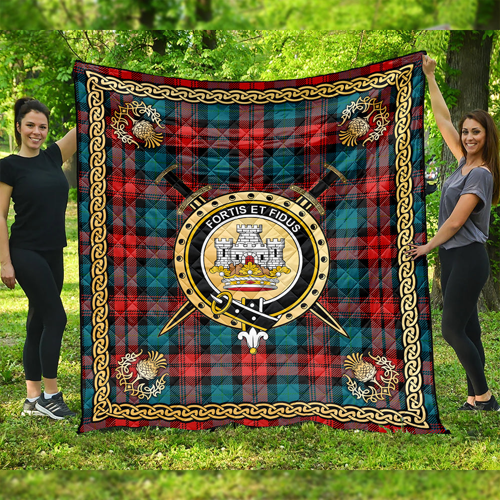 MacLachlan Ancient Clan Badge Tartan Premium Quilt Celtic Shield