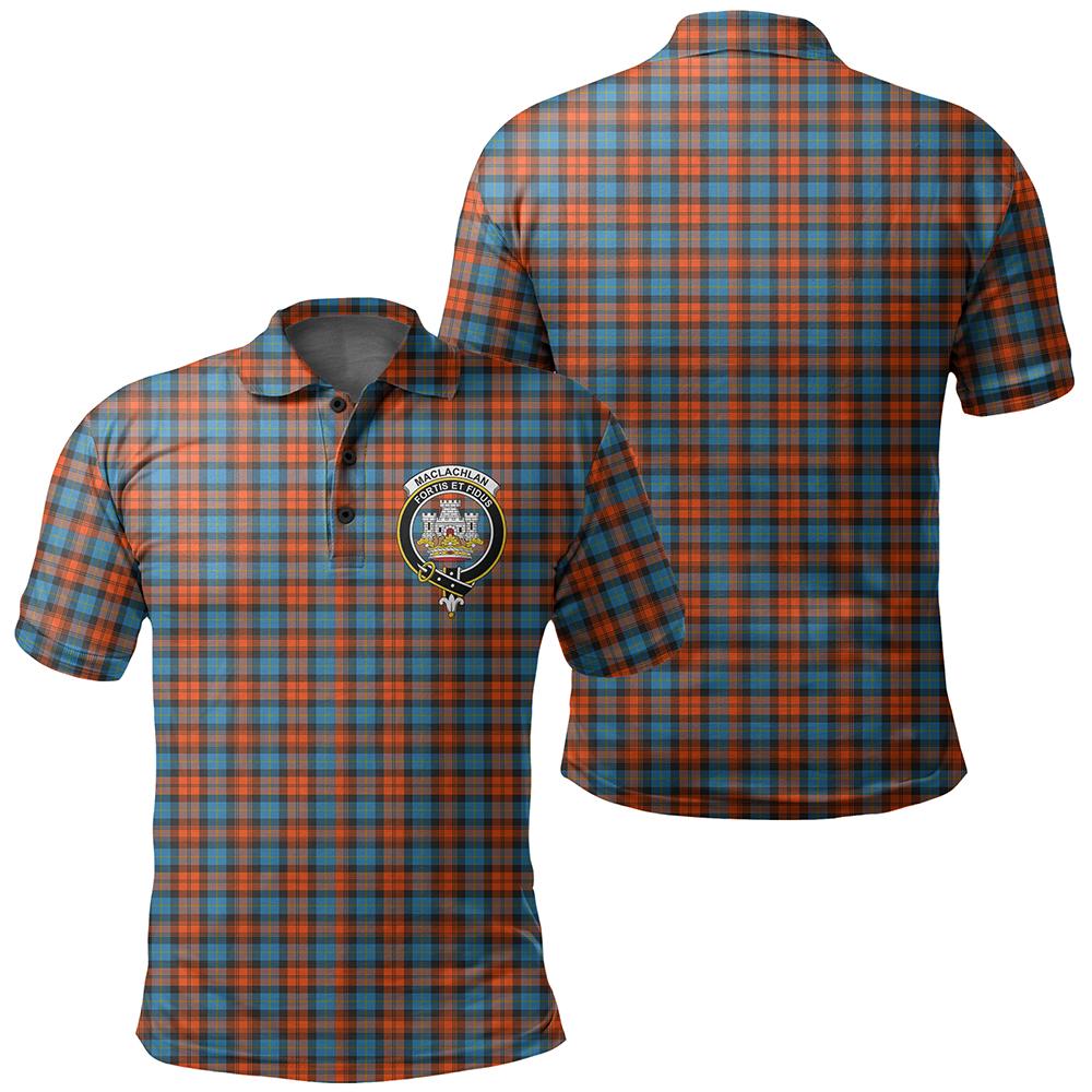 MacLachlan Ancient Tartan Classic Crest Polo Shirt