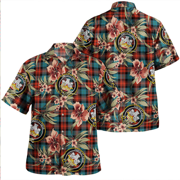 MacLachlan Ancient Clan Badge Tartan Aloha Hawaiian Shirt Tropical Old Style