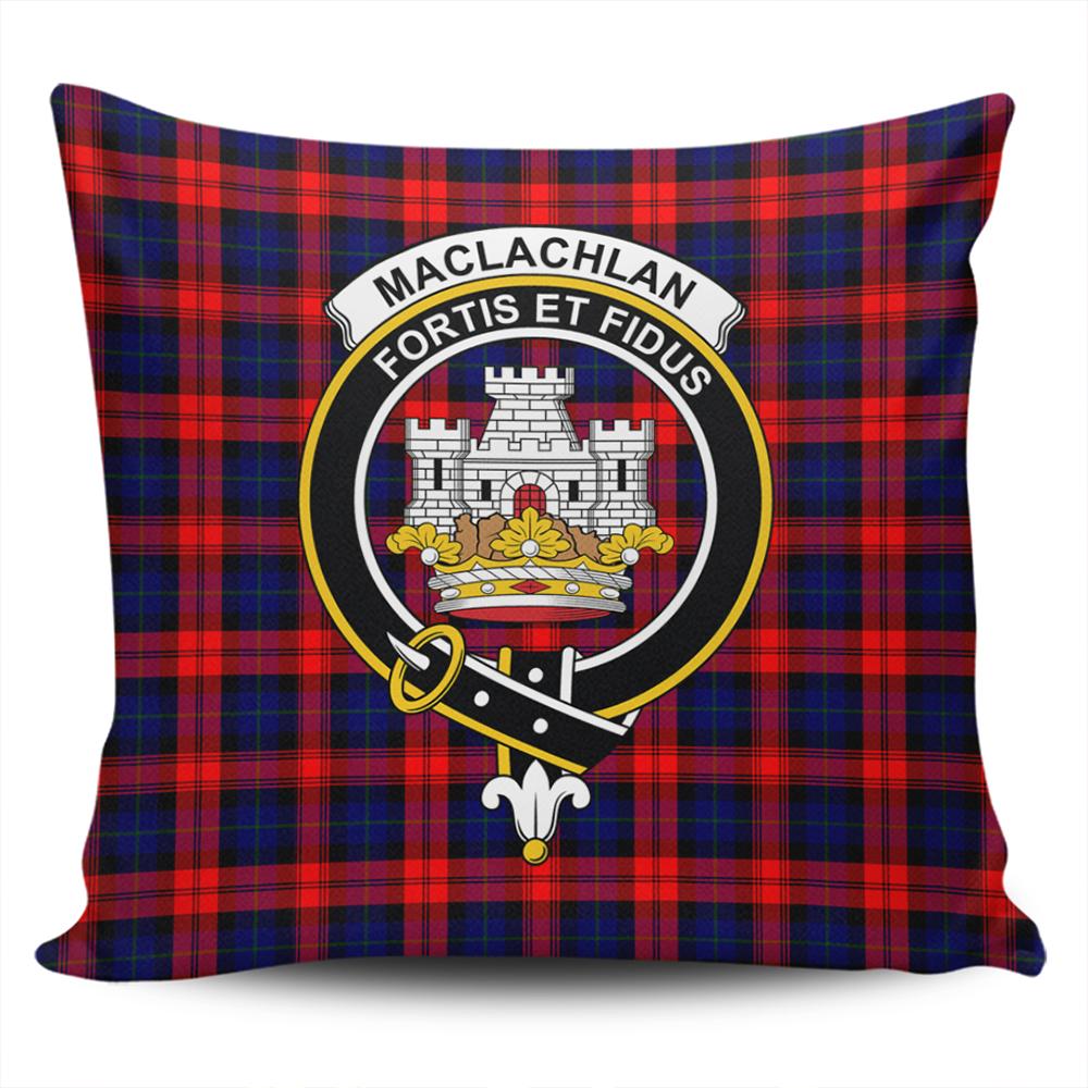 MacLachlan Modern Tartan Classic Crest Pillow Cover