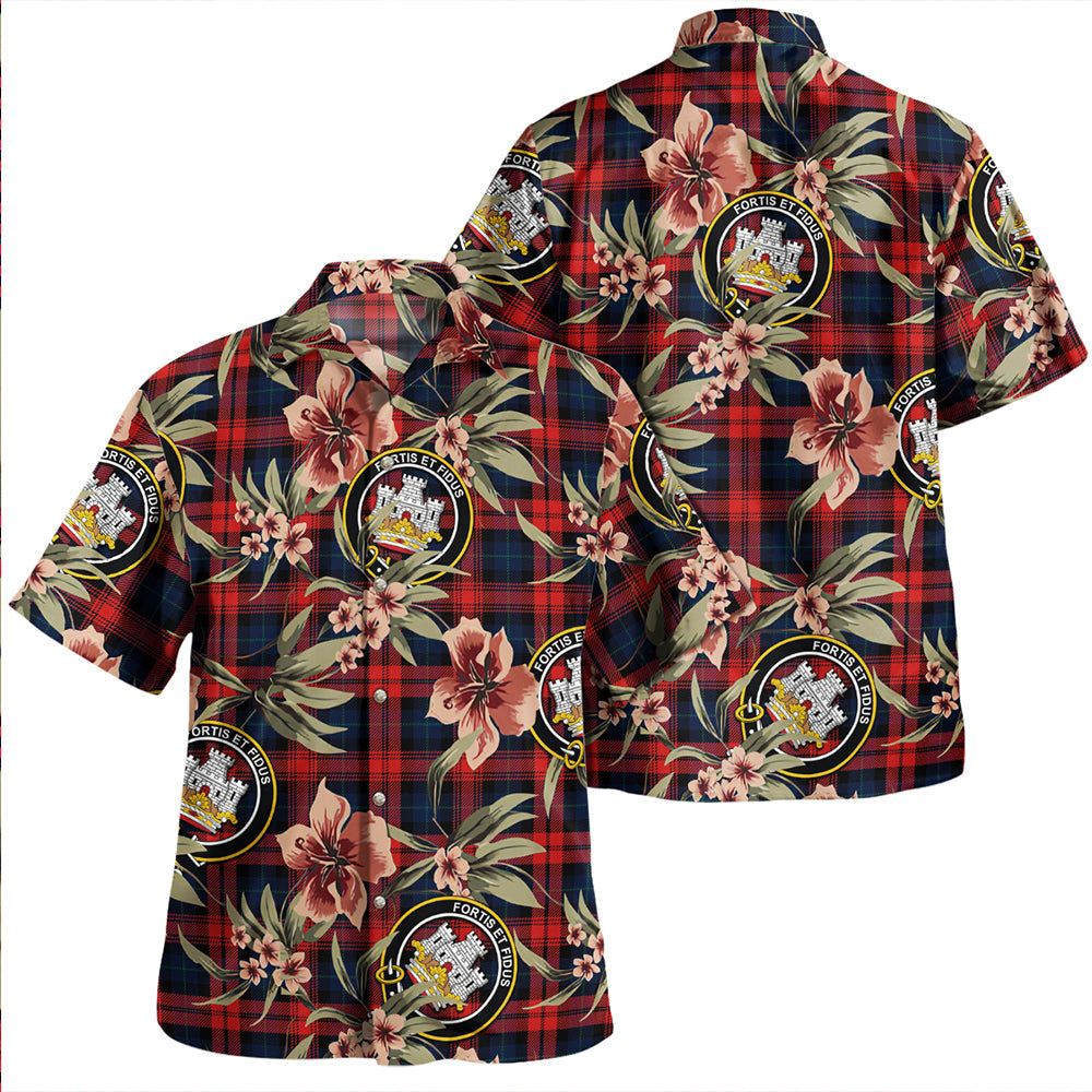 MacLachlan Modern Clan Badge Tartan Aloha Hawaiian Shirt Tropical Old Style