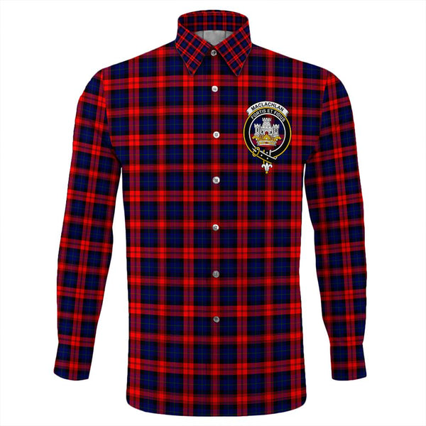 MacLachlan Modern Tartan Classic Crest Long Sleeve Button Shirt