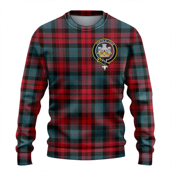 MacLachlan Weathered Clan Badge Tartan Knitted Sweater